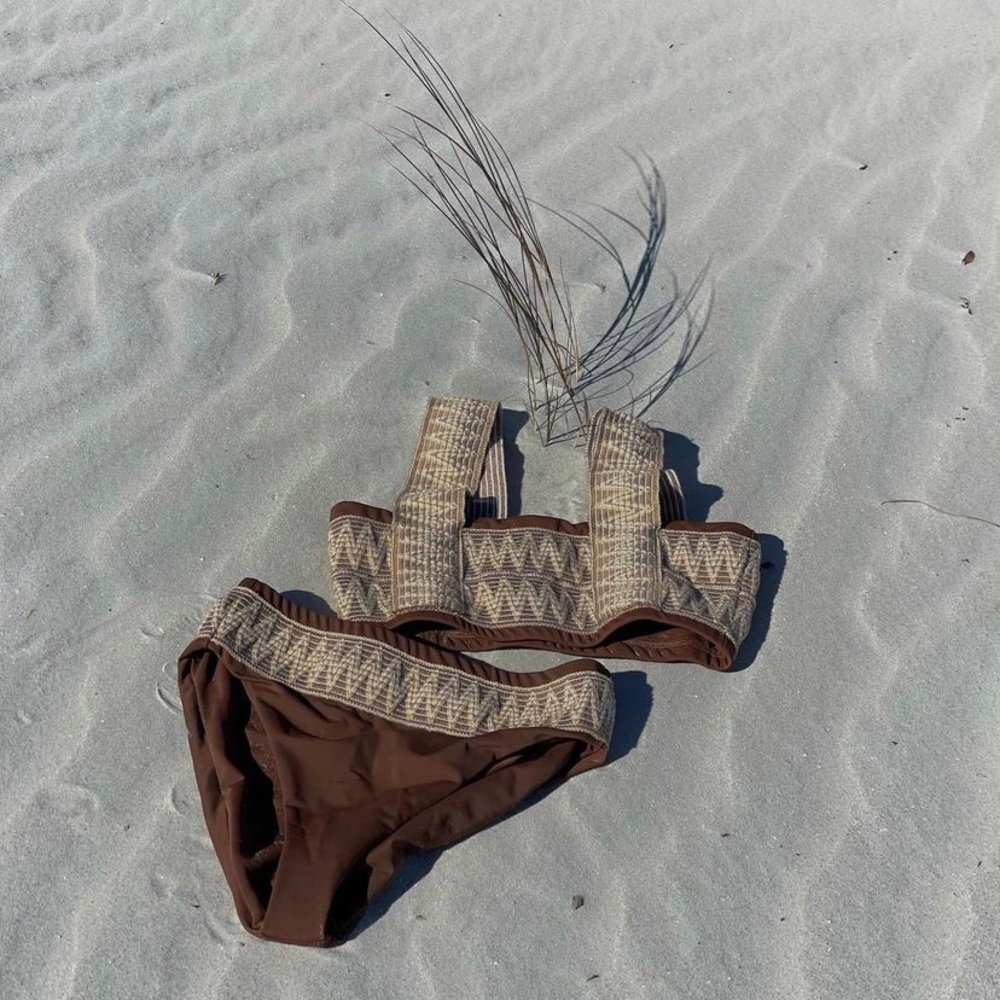 Brand new Elysiian medium brown bathing suit